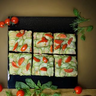 Pizza Zucchini - de post 30x20cm