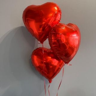 Baloniki 3 szt czerwone serce
