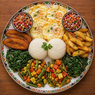 Vegetarian Sharing Platter (With Eggs)