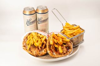 2 x Gyros pita po izboru + 2 x Niško pivo + veliki pomfrit