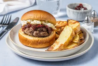 Hamburguesa Con Queso De Cabra