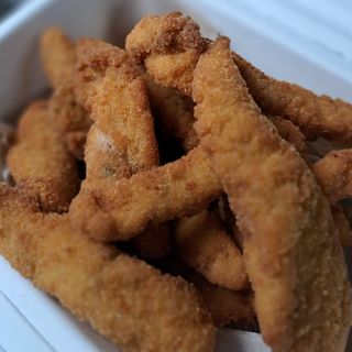 (Frito) Tiras de pollo empanado 250grs.