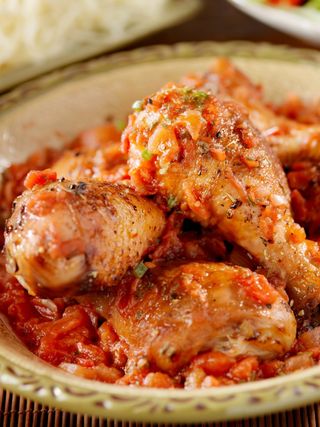 1/2 Poulet Sauté + Attiéké