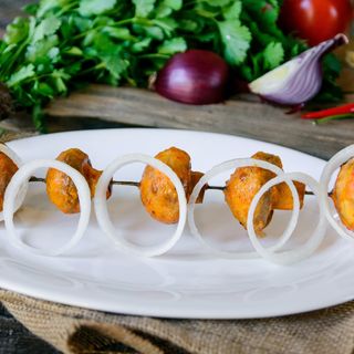 Шашлык из шампиньонов