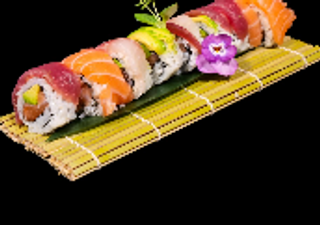 Rainbow roll uramaki