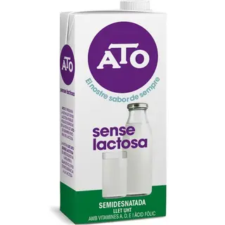 Leche Semidesnatada Sin Lactosa Ato Brick 1 L. (16710915)