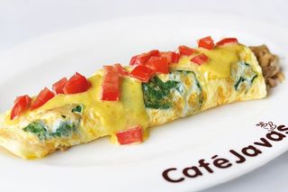 Spinach And Mushroom Omelette