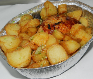 Tarrina de salsa del pollo