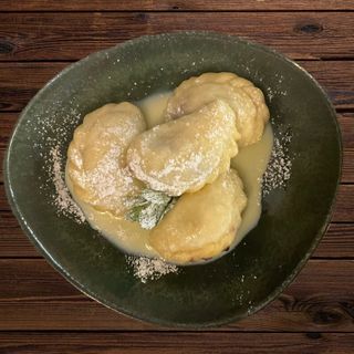 Вареники на пару з чорницею (250/50г)