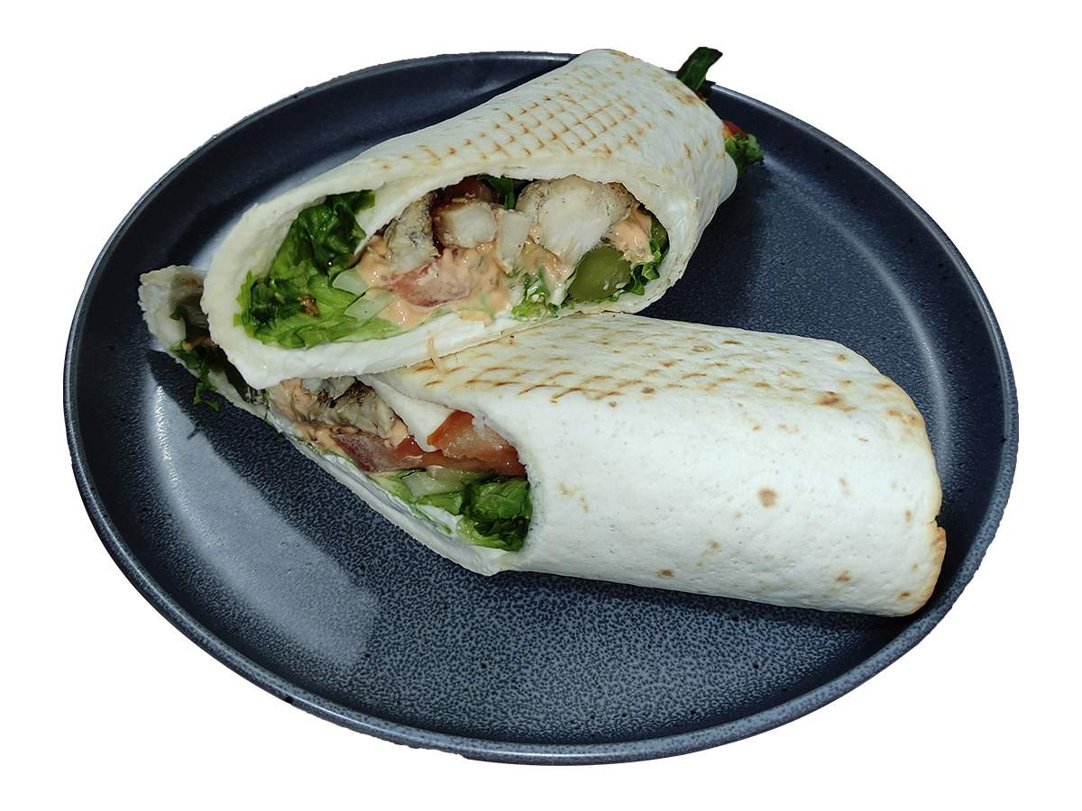 Пита с креветками