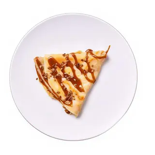 Crep con dulce de leche con coco