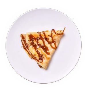 Crep con dulce de leche con coco