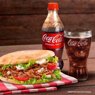 Kebab + Coca-Cola Bottiglia 450ml