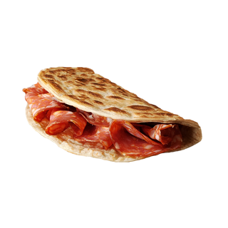 Piadina con salame piccante