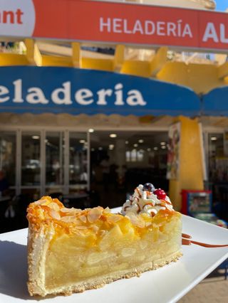 Porción de tarta de Manzana - Vegana 