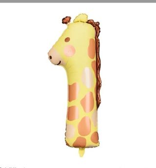 Cyferka 1 z helem dla DZIECI