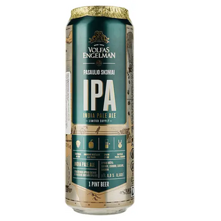 Пиво Volfas Engelman Ipa 6% 13.63 Л Ж/б (1шт)