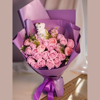 Buchet din trandafiri de săpun