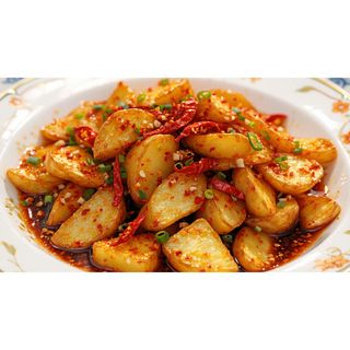 Sauer Chili Fried Potato Slices