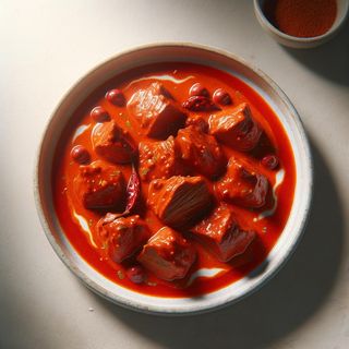 Czerwone curry z jagnięciną