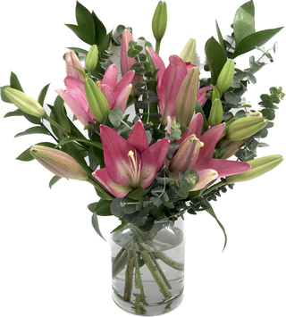 Ramo de liliums rosas