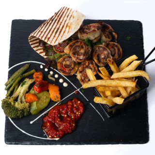 Brochettes kefta façon wrap