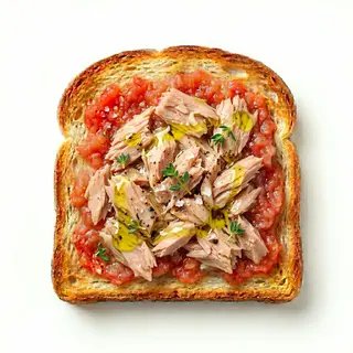Tosta De Atún Y Tomate
