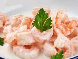 Хвости тигрових креветок у вершковому соусі (200g)