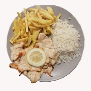 Escalopes de Peru Grelhados c/Batata Frita e Esparregado