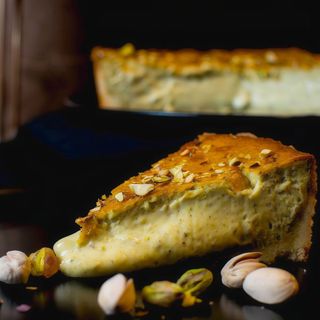 Tarta de queso y pistaho