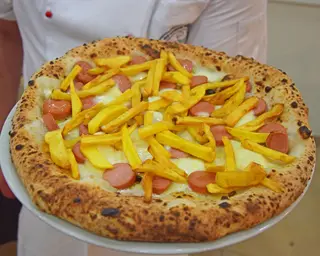 pizza wurstel e patate