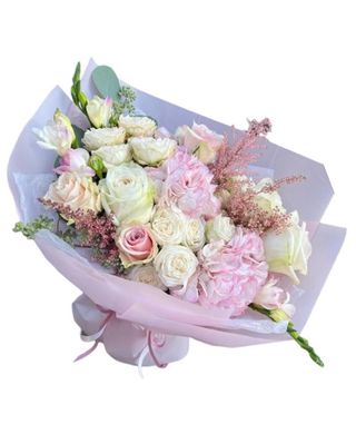 Buchet pink & white