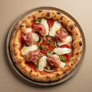 Crudo e funghi