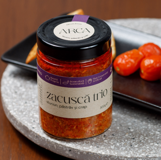 Zacusca trio sturion, pastrav si crap 300g