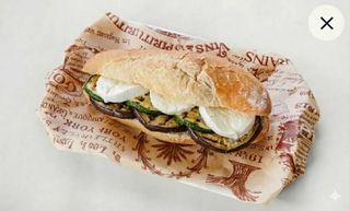 Menù panino vegetariano
