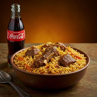 Pilau Beef (Large) + Soda