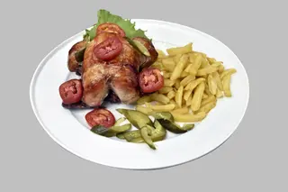1 Poulet rôti + frites