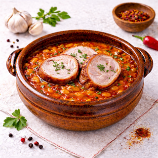 Ciolan de porc cu fasole 250/320