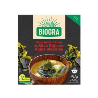 Sopa De Miso Rojo Con Algas Biogra 40Gr