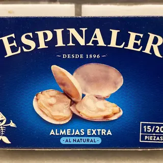 Almejas al natural