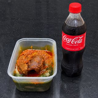 Amala and Beef + Drink Combo (20% Off)