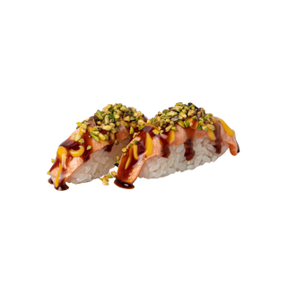 44. Nigiri flambé salmon - 2 pezzi