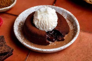 Lava Cake with Ice Cream