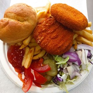 Medalion de pui la farfurie