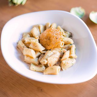 Rigatoni con Salsa Beurre Blanc de Setas