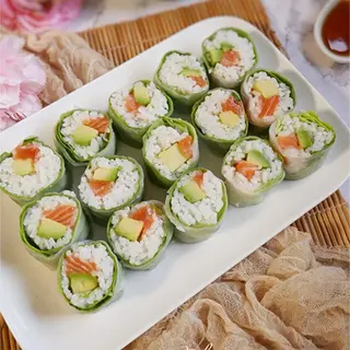 Rouleau de Printemps Saumon - 6 Pcs