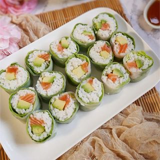 Rouleau de Printemps Saumon - 6 Pcs