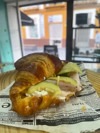 pavo con queso y aguacate