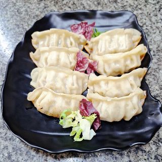 Ravioli pollo piastra