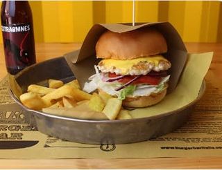 Chicken cheeseburger